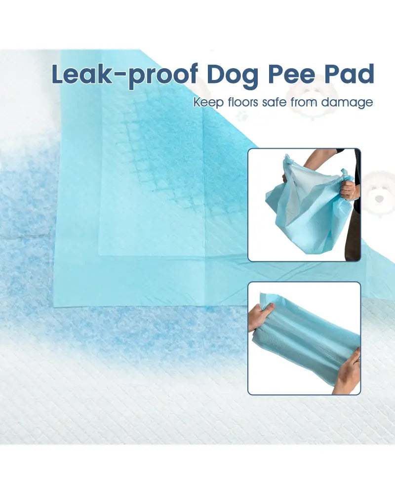 150 Pieces 24 x 36 Inch Pet Wee Pee Piddle Pad-S - Light Blue - Dog Supplies