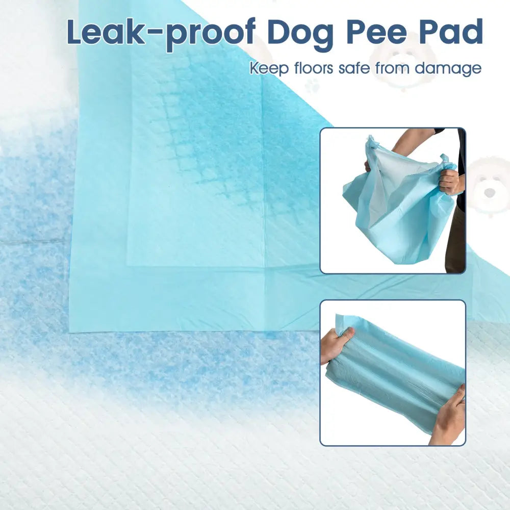 150 Pieces 24 x 36 Inch Pet Wee Pee Piddle Pad-S - Light Blue - Dog Supplies