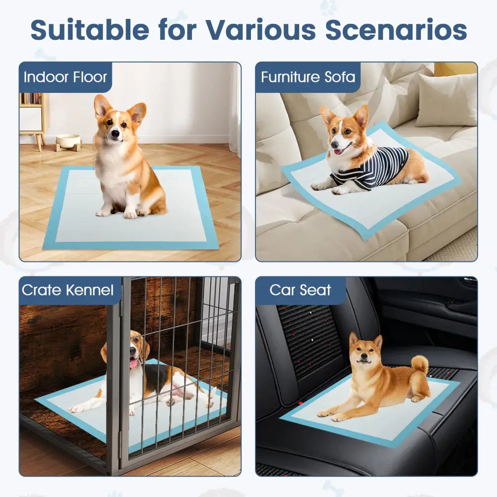 150 pieces 30 x 30 Inch Pet Wee Pee Piddle Pad - Light Blue - Dog Supplies