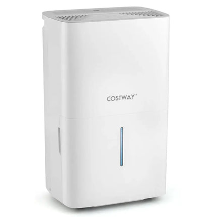 150 Pints Dehumidifier with 24H Timer and LED Display-White Costway
