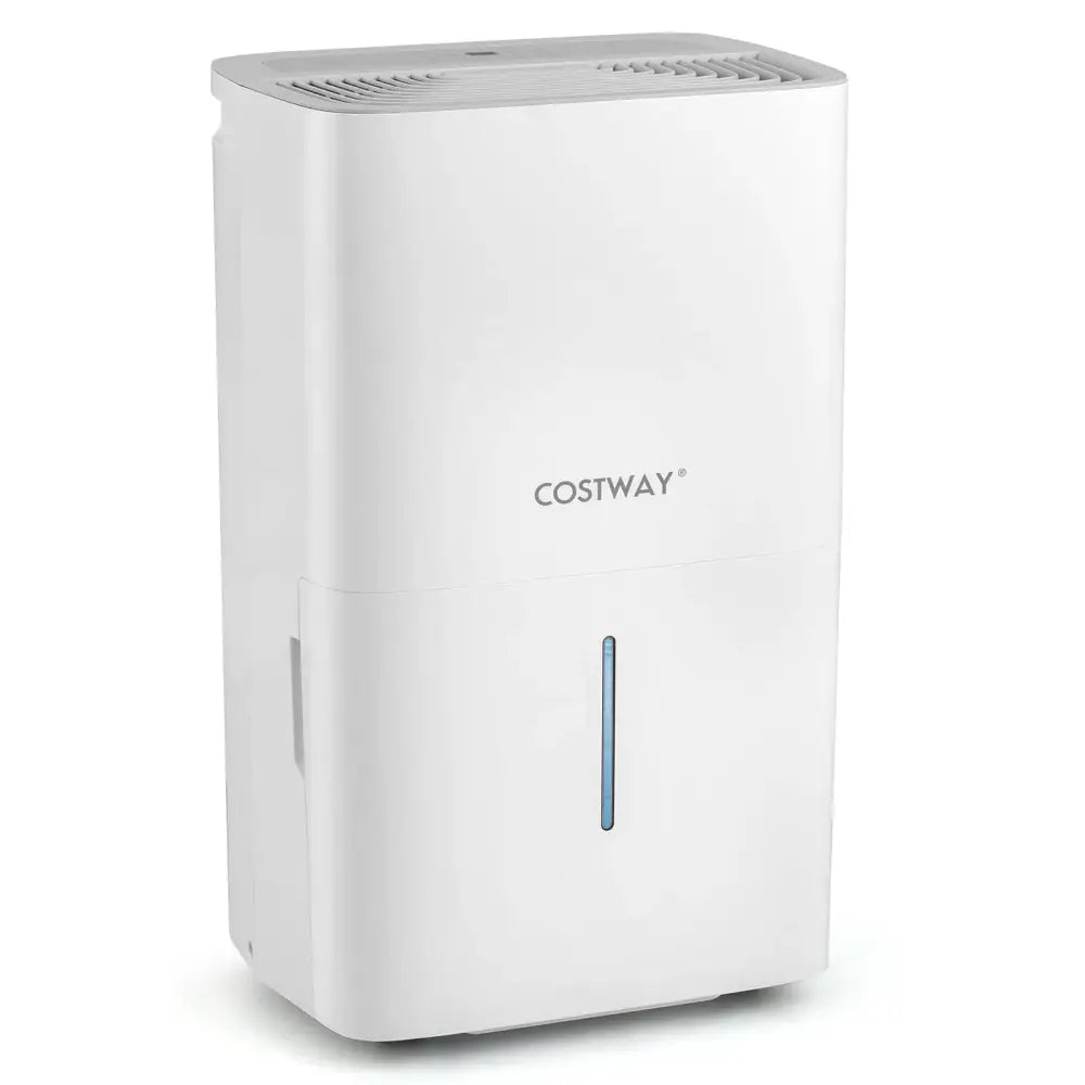 150 Pints Dehumidifier with 24H Timer and LED Display-White Costway