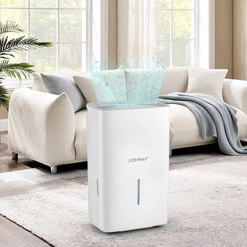 150 Pints Dehumidifier with 24H Timer and LED Display-White - White - Dehumidifiers