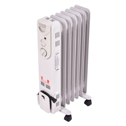 1500 W Electric Portable Oil Filled Radiator Space Heater with 3 Heat Settings - Space Heaters