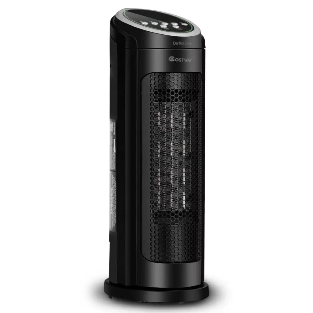1500 W LED Portable Oscillating PTC Ceramic Space Heater - Black - Space Heaters