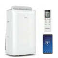 15000 BTU Inverter Portable Air Conditioner Smart Wifi Enabled Cooling and Heating Unit-White - White - Portable Air