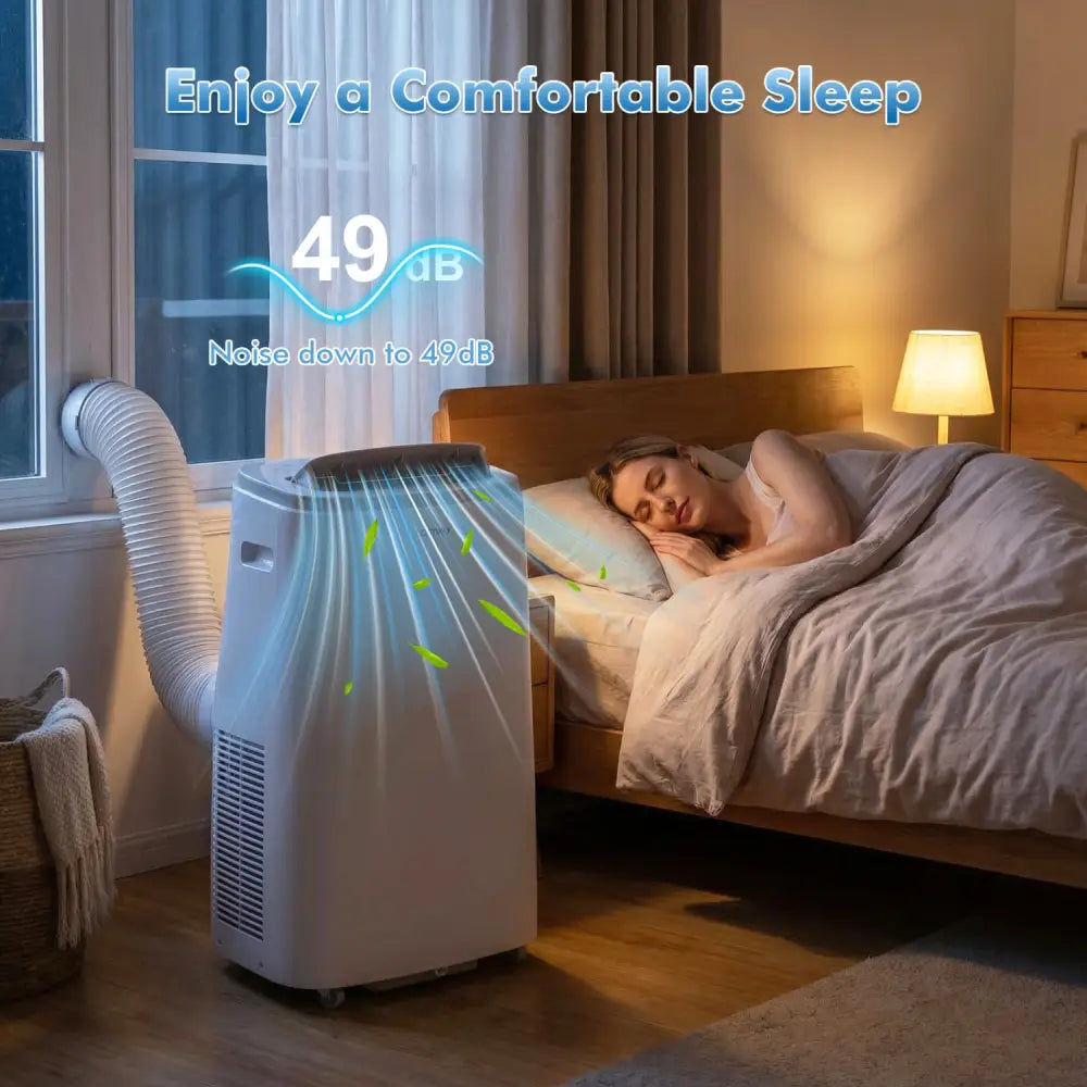 15000 BTU Portable Air Conditioner with APP Control and Fan-White - White - Portable Air Conditioners