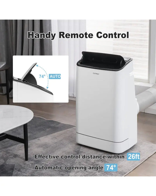 15000 BTU Portable Air Conditioner with APP Control and Heat - White - Portable Air Conditioners