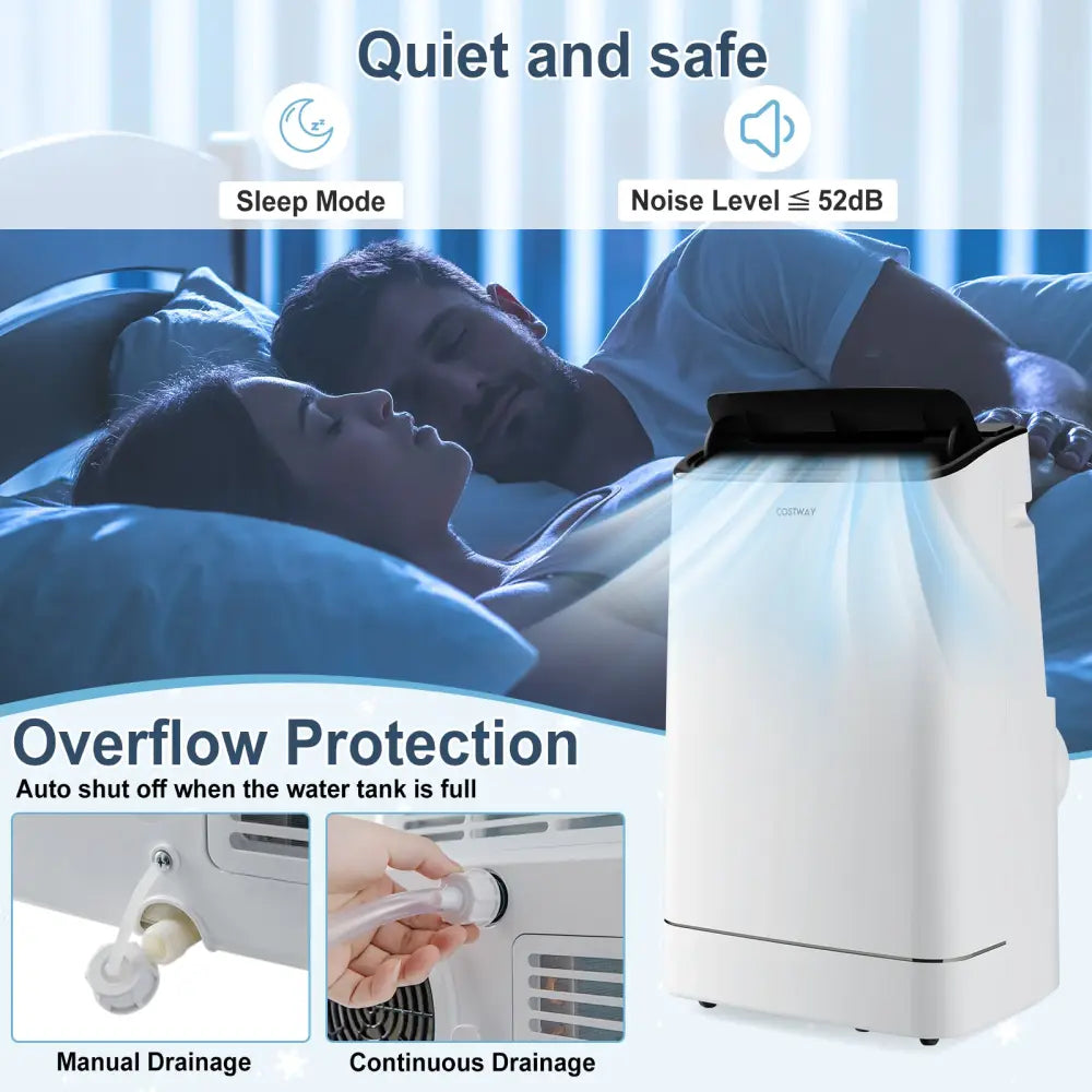 15000 BTU Portable Air Conditioner with APP Control and Heat - White - Portable Air Conditioners