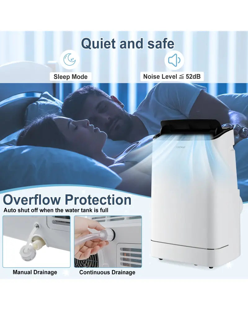 15000 BTU Portable Air Conditioner with APP Control and Heat - White - Portable Air Conditioners