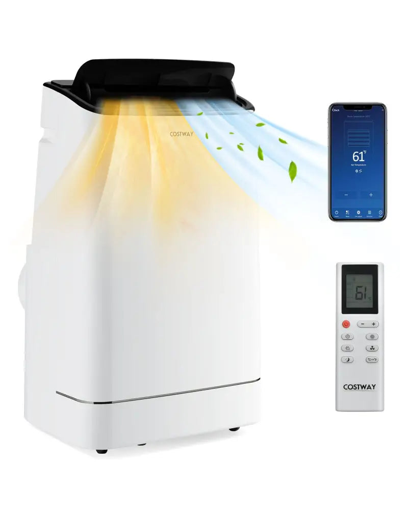 15000 BTU Portable Air Conditioner with APP Control and Heat - White - Portable Air Conditioners
