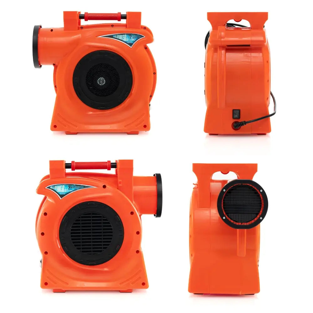 1500W 2 HP Commercial Air Blower for Giant Outdoor Inflatable Bounce House - Orange - Air Blowers