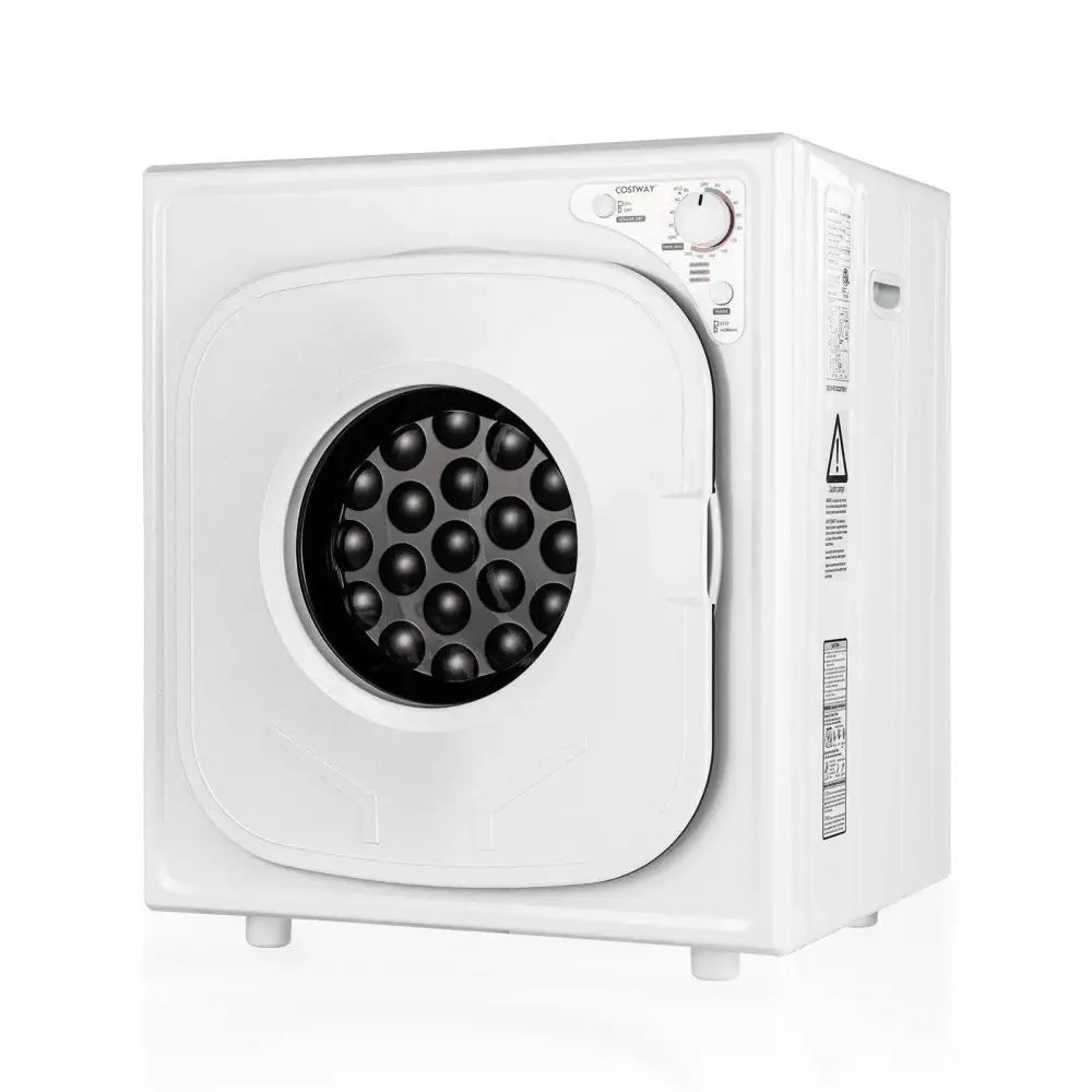 1500W Compact Laundry Dryer with Touch Panel-White Costway