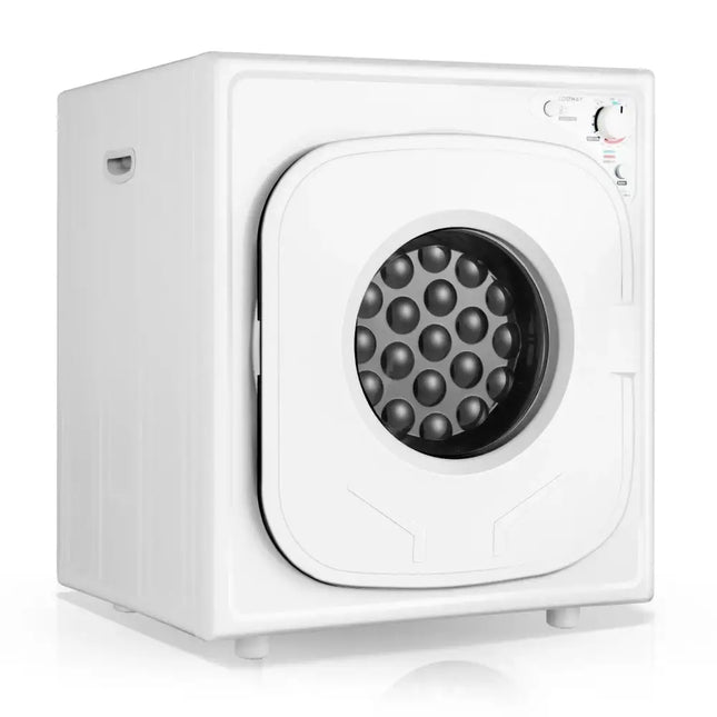 1500W Compact Laundry Dryer with Touch Panel-White Costway