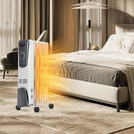 1500W Electric Space Heater with Adjustable Thermostat - Oasis Home Essentials