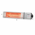 1500W Infrared Patio Heater with Remote Control and 24H Timer for Indoor and Outdoor - Oasis Home Essentials