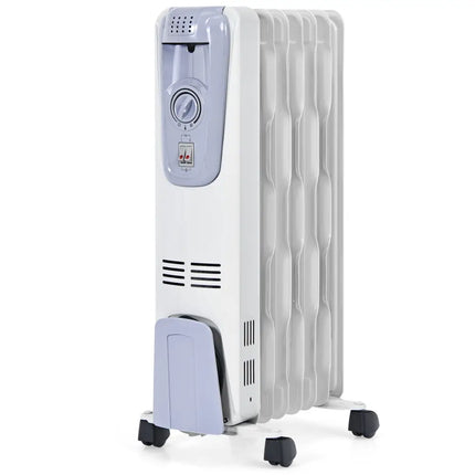1500W Oil Filled Radiator with Thermostat and 4 Bottom Wheels - Oasis Home Essentials