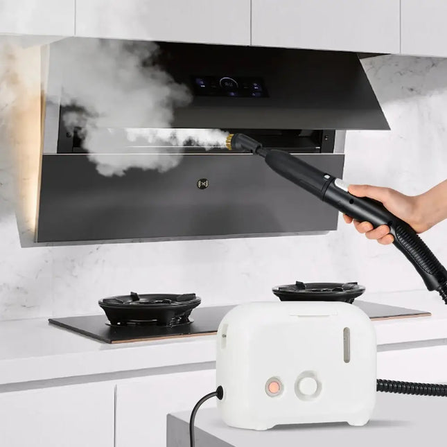 1500W Portable Steam Cleaner with 34 oz Water Tank-White Costway