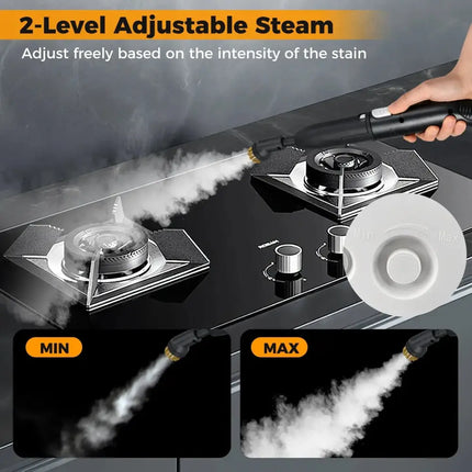 1500W Portable Steam Cleaner with 34 oz Water Tank-White Costway