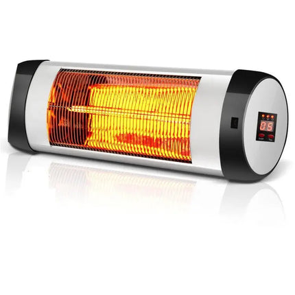 1500W Wall - Mounted Electric Heater Patio Infrared Heater with Remote Control - Oasis Home Essentials