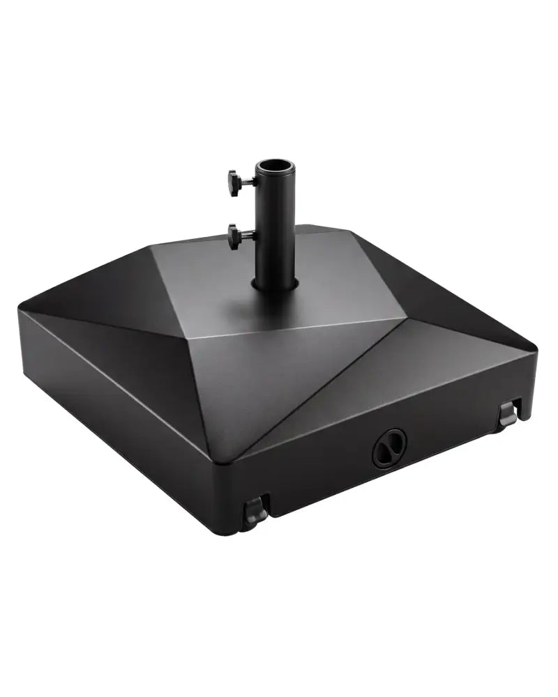 154lbs Mobile Fillable Patio Umbrella Base with 4 Wheels - Outdoor Umbrella Bases