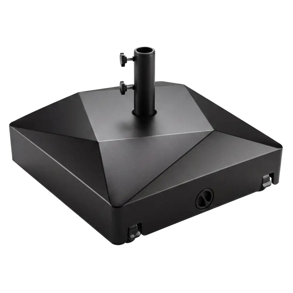 154lbs Mobile Fillable Patio Umbrella Base with 4 Wheels - Outdoor Umbrella Bases