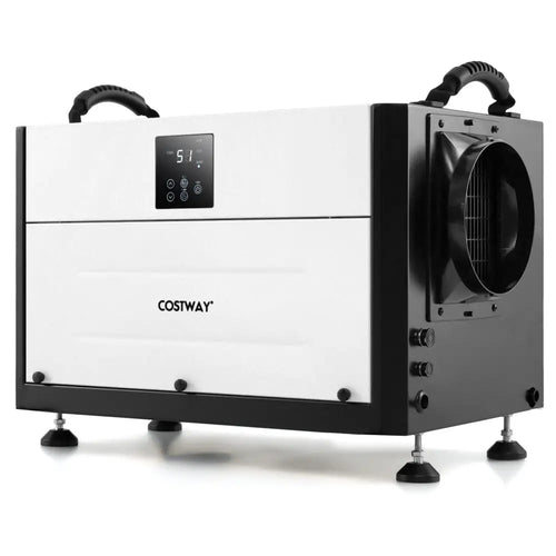 155 Pint Crawl Space Dehumidifier with 3 Modes and 24H Time-White - White - Dehumidifiers