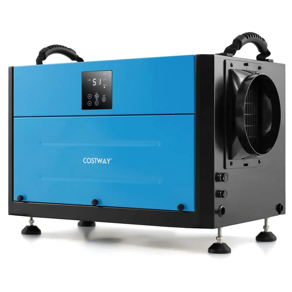 155 Pint Crawl Space Dehumidifier with 3 Modes and 24H Timer-Blue - Blue - Dehumidifiers