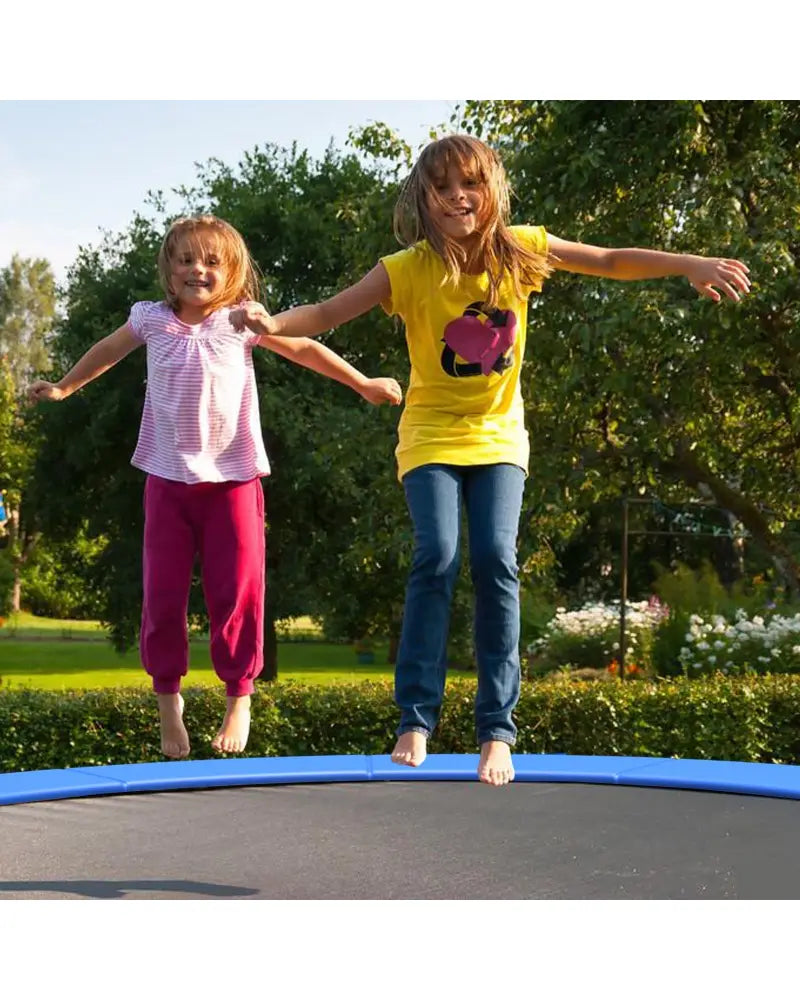 16 Feet Waterproof and Tear-Resistant Universal Trampoline Safety Pad Spring Cover-Blue - Blue - Trampoline Accessories