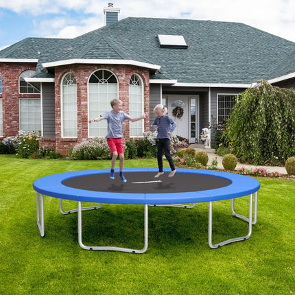 16 Feet Waterproof and Tear-Resistant Universal Trampoline Safety Pad Spring Cover-Blue - Blue - Trampoline Accessories
