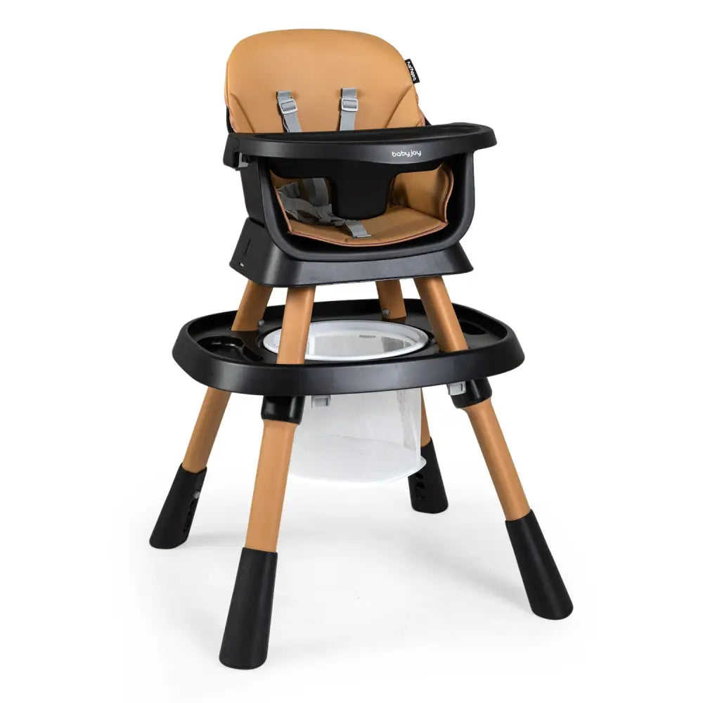 16-in-1 Baby High Chair with Activity Center and Booster Seat for Babies and Toddlers-Black - Black - High Chairs