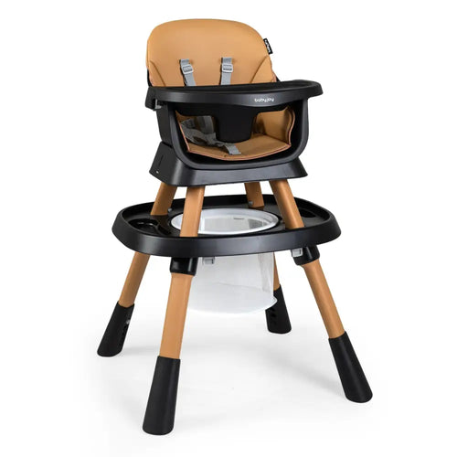 16-in-1 Baby High Chair with Activity Center and Booster Seat for Babies and Toddlers-Black - Black - High Chairs