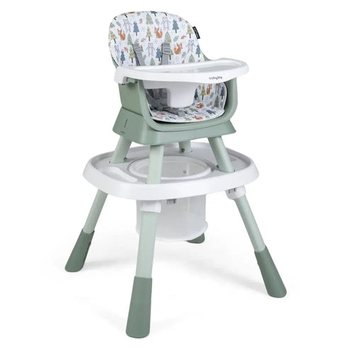 16-in-1 Baby High Chair with Activity Center and Booster Seat for Babies and Toddlers-Light Green - Light Green - High