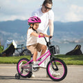 16 Inch Kids Bike Adjustable Bicycle with Front Basket for Children Aged 4 - 7 Years Old - Oasis Home Essentials