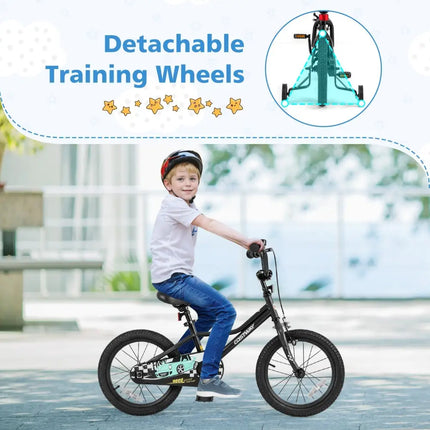 16 Inch Kids Bike Adjustable for 4 - 7 Years Old with Low - Step Frame - Oasis Home Essentials