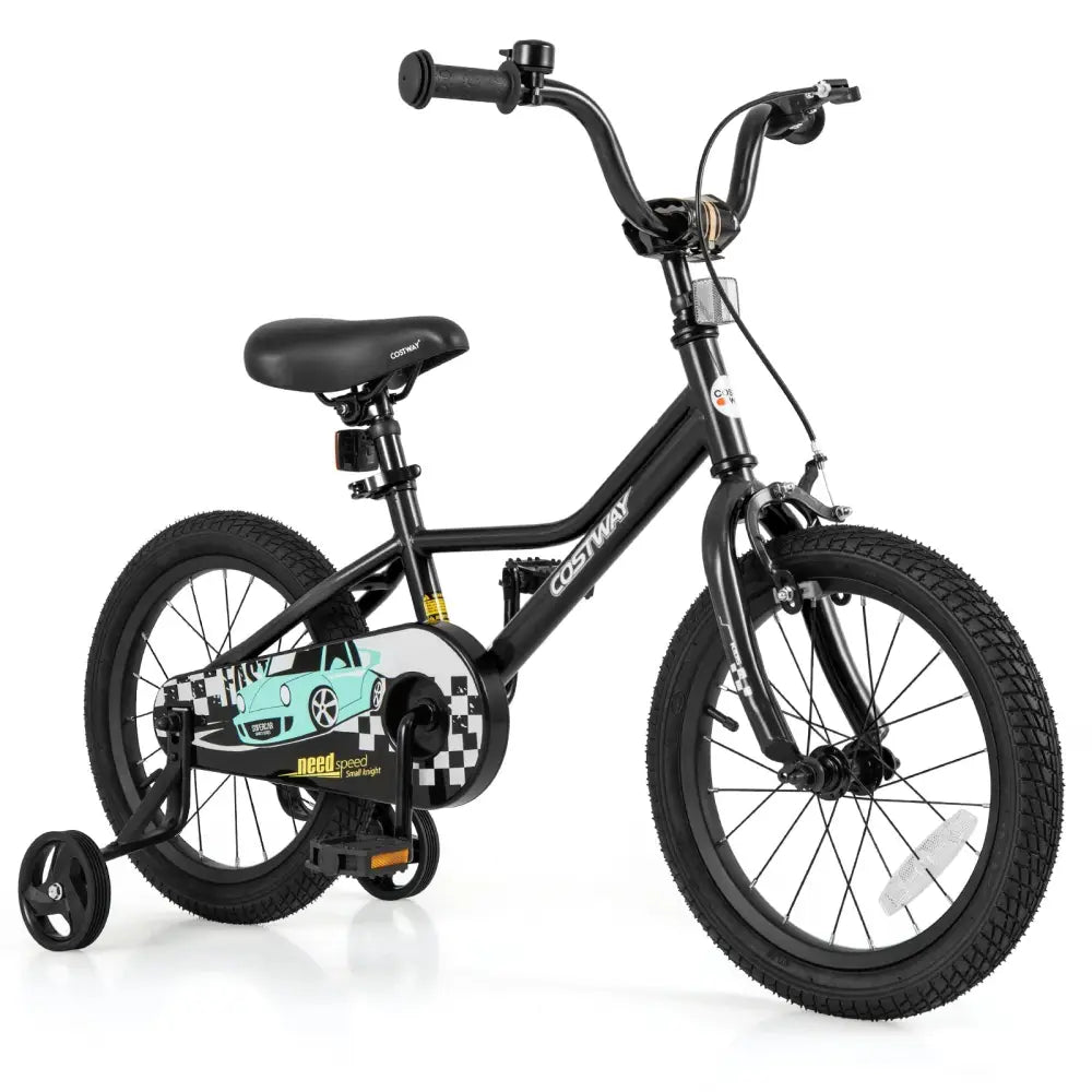 16 Inch Kids Bike Adjustable for 4 - 7 Years Old with Low - Step Frame - Oasis Home Essentials