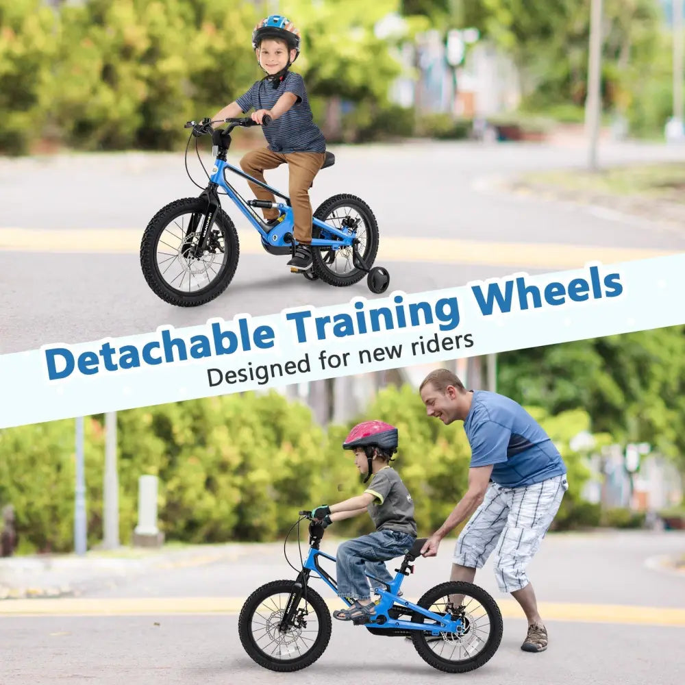 16 Inch Kids Bike Adjustable with Shock Absorber and Bell for Aged 4 to 7 - 16 inches - Oasis Home Essentials