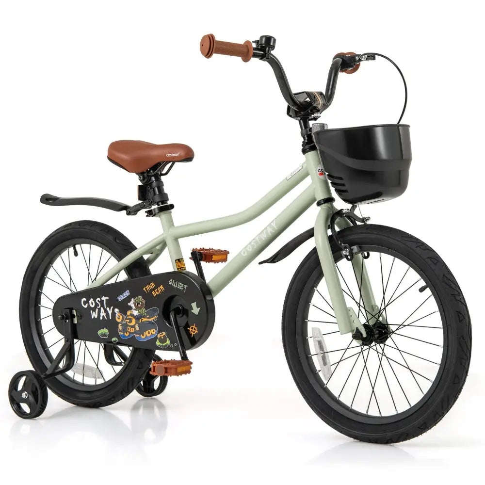 16 - Inch Kids Bike Adjustable with Training Wheels for 4 - 7 Years Old - Oasis Home Essentials