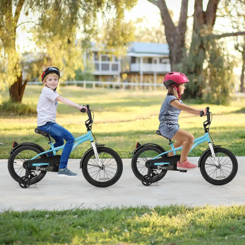 16-Inch Kids Bike for 4-7 Years Old Children Bicycle with Training Wheels - Blue - Kids Bike