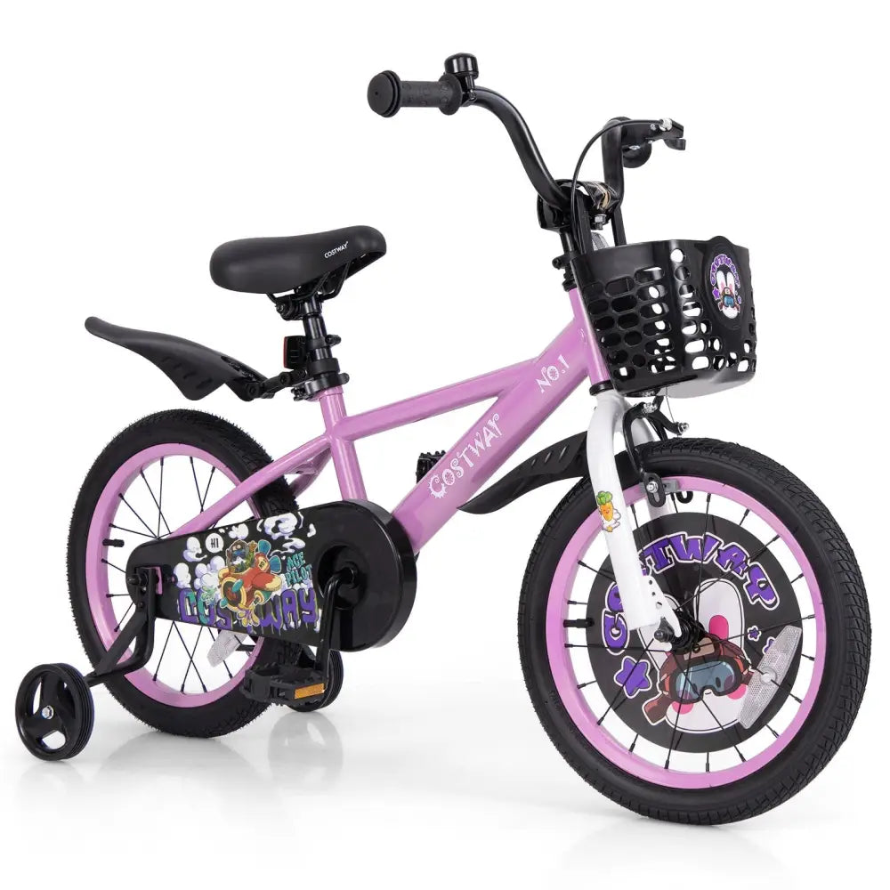 16 Inch Kids Bike for 4 - 8 Years Old Sport Bicycle with Adjustable Handlebar and Saddle - 16 inches - Oasis Home Essentials