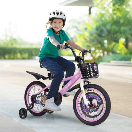 16 Inch Kids Bike for 4 - 8 Years Old Sport Bicycle with Adjustable Handlebar and Saddle - 16 inches - Oasis Home Essentials