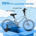 16 Inch Kids Bike Lightweight with 2 Removable Training Wheels for Aged 4 - 7 - 16 inches - Oasis Home Essentials