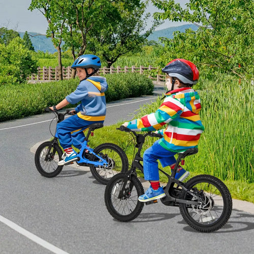 16 Inch Kids Bike Lightweight with 2 Removable Training Wheels for Aged 4-7-16 inches - Black - Kids Bike