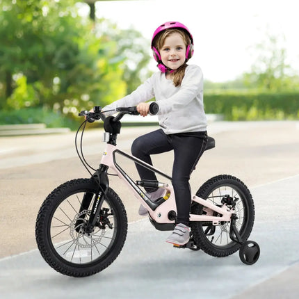16 Inch Kids Bike Lightweight with Detachable Training Wheels for Aged 4 to 7 - 16 inches - Oasis Home Essentials