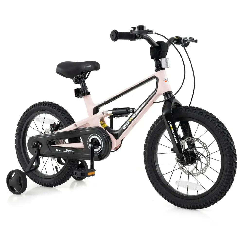 16 Inch Kids Bike Lightweight with Detachable Training Wheels for Aged 4 to 7 - 16 inches - Oasis Home Essentials