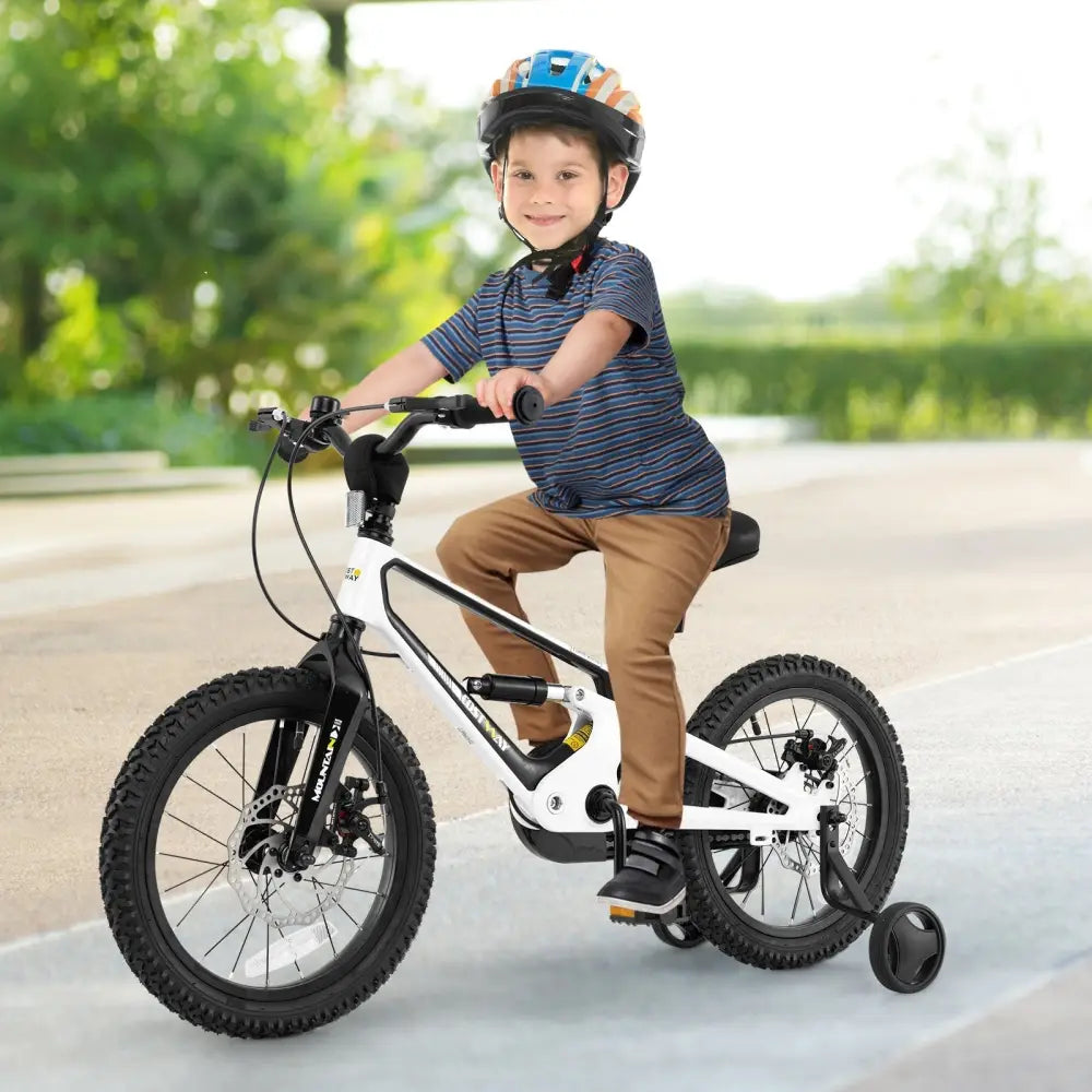 16 Inch Kids Bike Magnesium Alloy Bicycle Adjustable for Aged 4 to 7 - 16 inches - Oasis Home Essentials