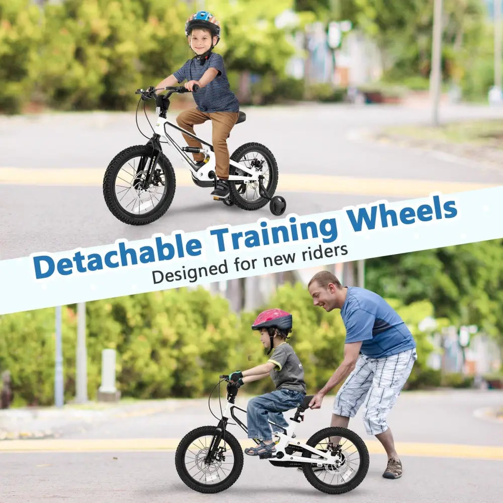 16 Inch Kids Bike Magnesium Alloy Bicycle Adjustable for Aged 4 to 7 - 16 inches - Oasis Home Essentials