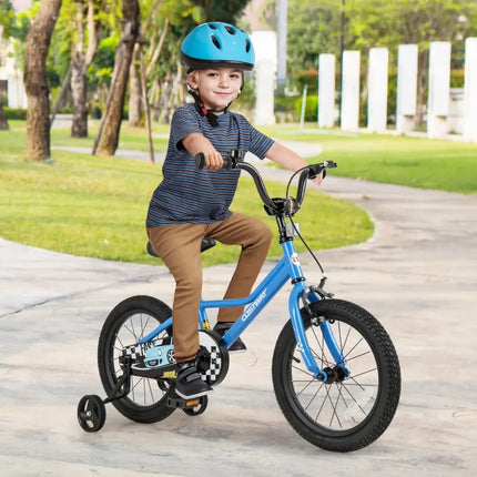 16 Inch Kids Bike with Removable Training Wheels for Aged 4 - 7 Years Old - Oasis Home Essentials
