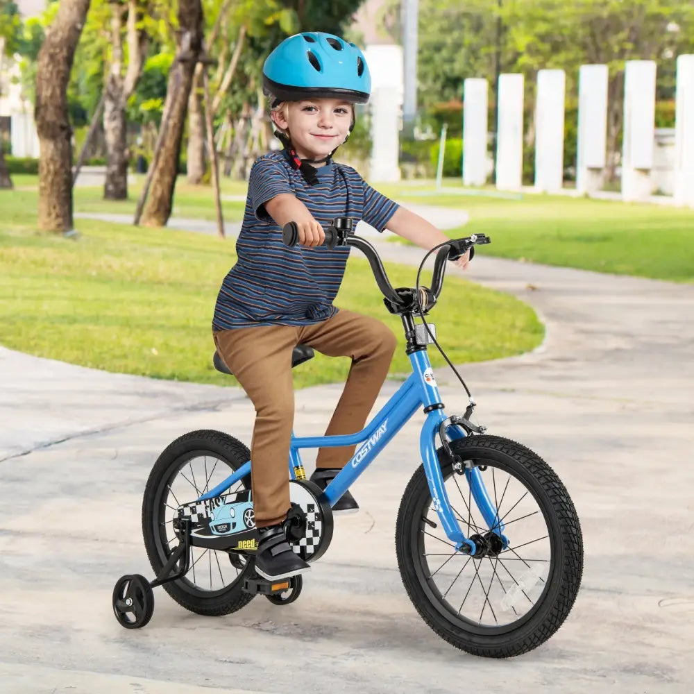 16 Inch Kids Bike with Removable Training Wheels for Aged 4 - 7 Years Old - Oasis Home Essentials
