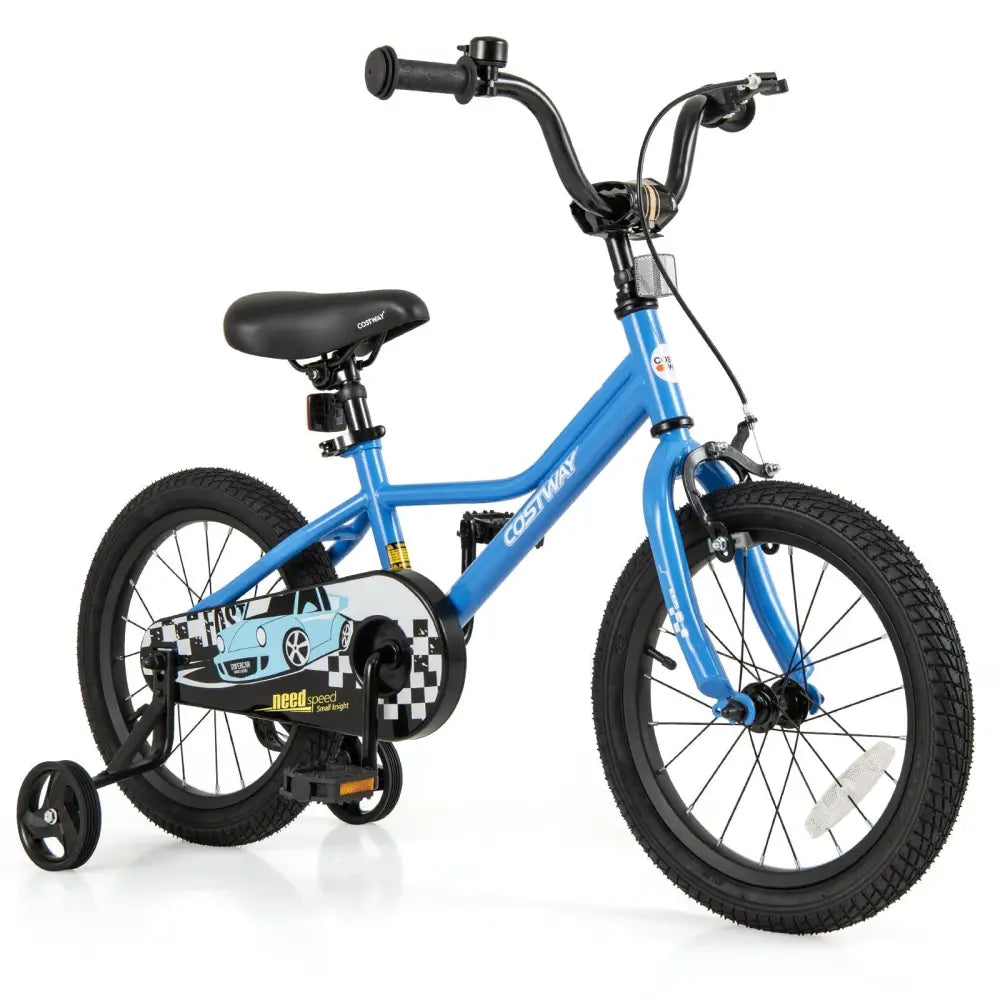 16 Inch Kids Bike with Removable Training Wheels for Aged 4 - 7 Years Old - Oasis Home Essentials