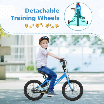 16 Inch Kids Bike with Removable Training Wheels for Aged 4 - 7 Years Old - Oasis Home Essentials